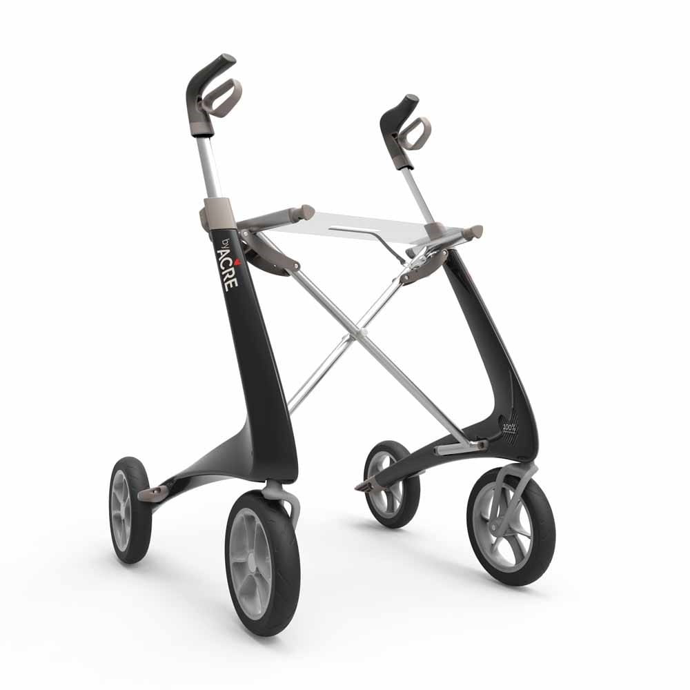 Rollator ACRE Carbon Ultralight Acre Carbon Ultralight - Leichtigkeit in seiner edelsten Form Das Design des ACRE Rollators Carbon Ultralight symbolisiert einen aktiven Lebensstil und ist inspiriert von Sportwagen und Rennrädern und ist einer der leichtesten Rollatoren seiner Klasse. Der ACRE Rollator Carbon Ultralight kombinie...