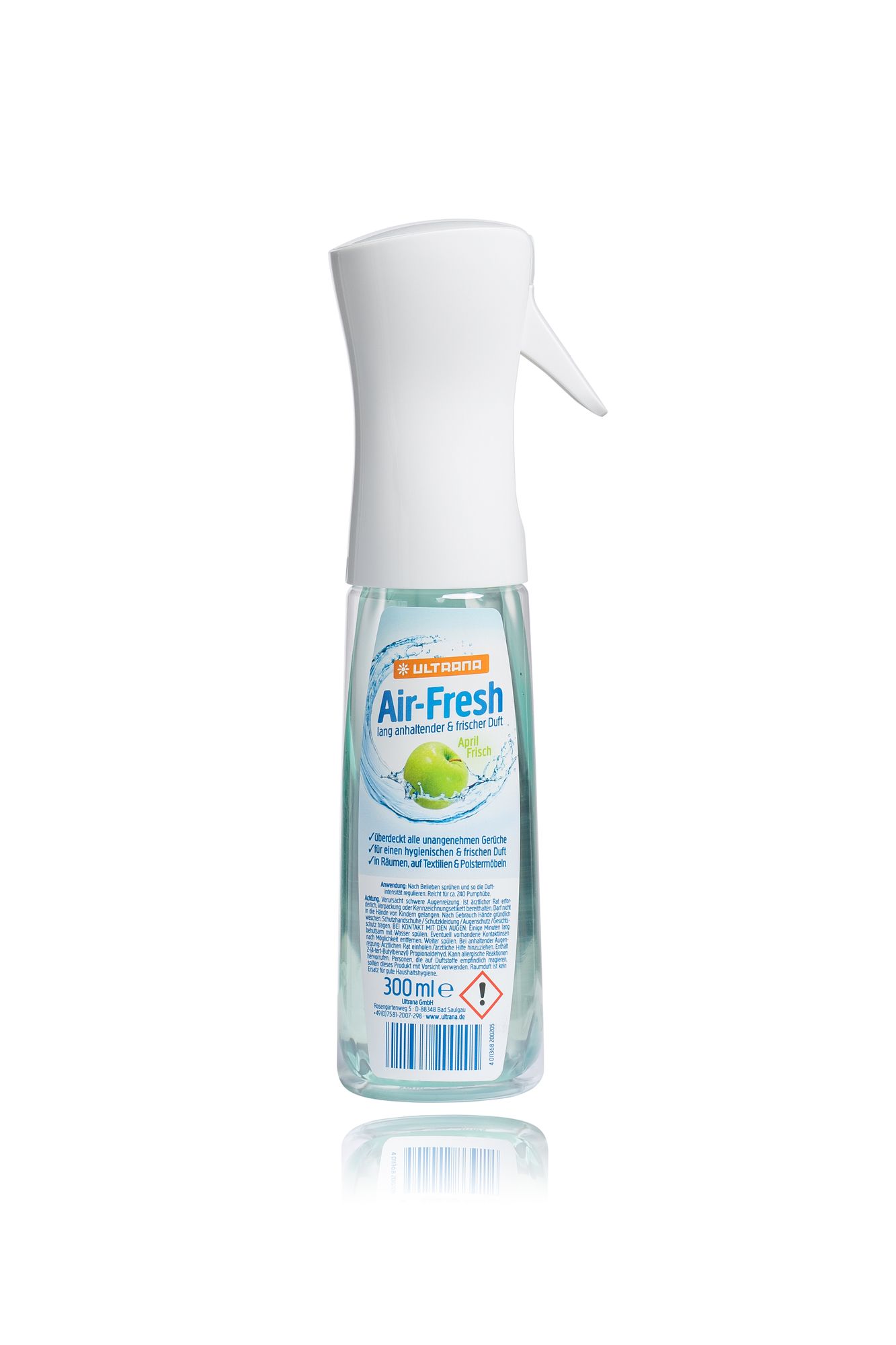 Ultrana Air-Fresh April Frisch Raumduftspray, Textilduftspray, Polstermöbelduftspray 300ml