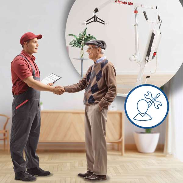 REHASHOP Vor-Ort-Aufbauservice Patientenlifter DE