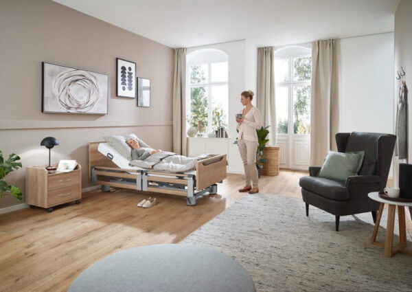 Burmeier Pflegebett Regia Easy-Switch Burmeier Regia Easy-Switch - das Bett für Anspruchsvolle Das  Burmeier Pflegebett Regia Easy-Switch  bringt neue Lebensqualität in die Pflege zuhause.  Das komfortable