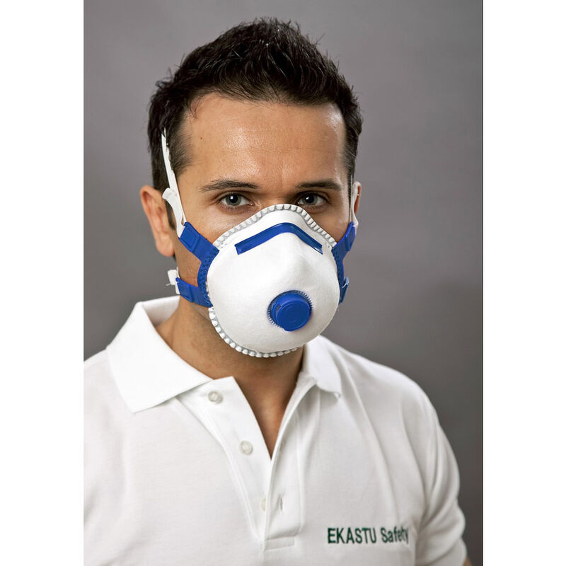 Ekastu Safety - Ekastu Mandil Soft v 412 084 Feinstaubmaske mit Ventil FFP2 5 St.