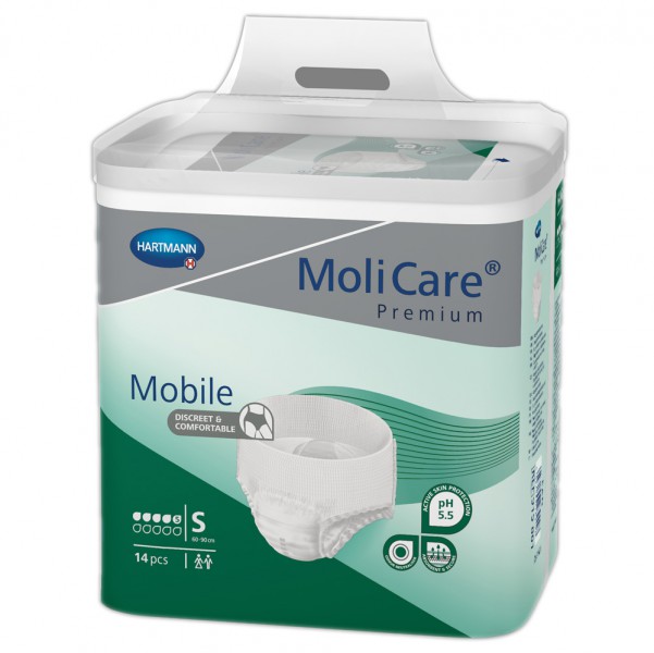 Hartmann MoliCare® Premium Mobile 5 Tropfen Gr. S (1x14 Stk.) Die Hartmann MoliCare Premium Mobile sind Inkontinenzslips