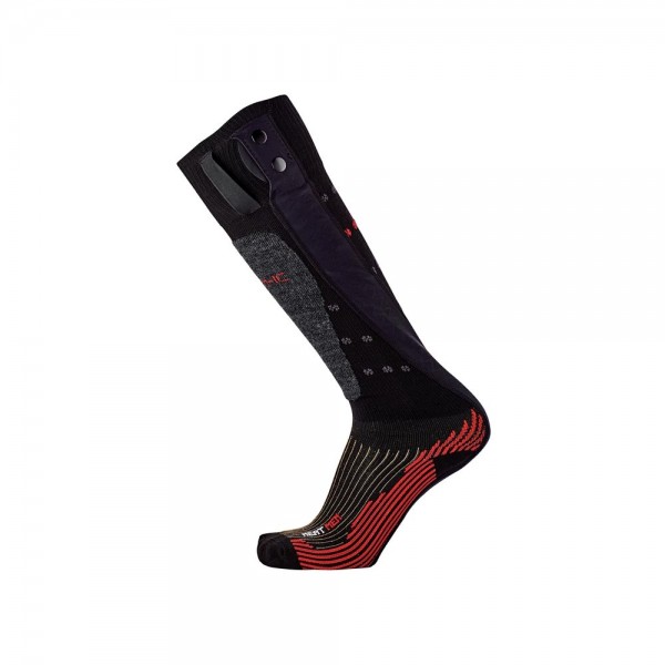 Therm-ic Powersocks Heat Men ND - beheizbare Socken 39-41   schwarz-rot Die Therm-ic Powersocks Heat Men ND (New Design) sind beheizbare Herren-Skisocken.Anatomisch gestrickt für eine optimale PassformOptimaler Komfort dank vieler Verstärkungen (Schienbein