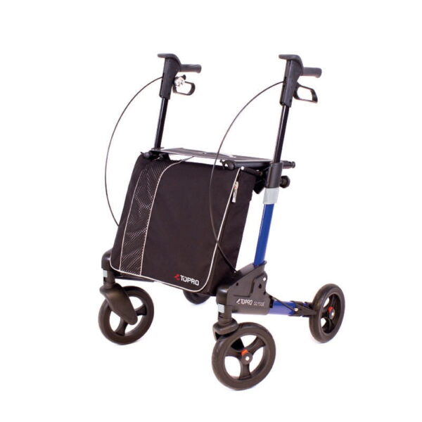 Rollator Topro Odyssé   Rollator Topro Odysse - die perfekte Reisebegleitung Sein einzigartiges Zwei-Wege-Faltsystem und die integrierte Transporttasche sorgen beim Rollator Topro Odysse für ein kompaktes Packmaß und kinderleichten Transport. Dazu gehört auch eine Einkaufstasche mit großem Fassungsvermögen