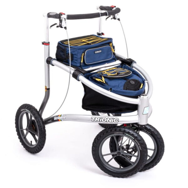 Rollator Trionic Veloped TREK Vorführware Trionic Veloped Trek - der Rollator zum Wandern Sie möchten weiterhin mobil bleiben und nicht auf Ihre gewohnten Wandertouren verzichten? Dann ist der Rollator Trionic Veloped TREK genau der richtige Rollator den Sie suchen. Das patentierte Kletterrad