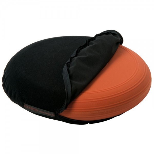 TOGU Schutzbezug für Ballkissen DYNAIR® 36 cm Dieser Schutzbezug passt zu dem Ballkissen DYNAIR und ist in zwei Größen erhältlich.Farbe:  schwarz  Material:  100% Polyester  Lieferumfang:  1 Stück TOGU Schutzbezug