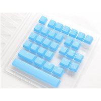 Ducky Rubber Keycap Set, 31 Tasten, Double-Shot, gummiert, für Backlight – blau (DKSA31-USRDBNNO1)