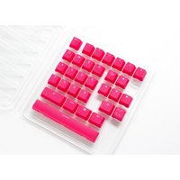 Ducky Rubber Keycap Set, 31 Tasten, Double-Shot, gummiert, für Backlight – rot (DKSA31-USRDRNNO1)