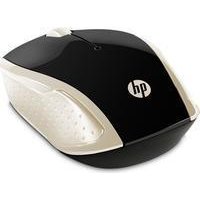 HP 200 – Maus – rechts- und linkshändig – optisch – drahtlos – 2,4 GHz – kabelloser Empfänger (USB) – seidengold – für OMEN by HP 15, 17, OMEN X by HP 900, HP 15, 17, Envy 17, ENVY x360, Pavilion Power 580 (2HU83AA)