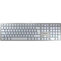 CHERRY KC 6000 slim – Tastatur – USB – Frankreich – Silber (JK-1600FR-1)