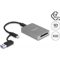 Delock USB Type-C Card Reader im Aluminium Gehäuse für CFexpress oder XQD Speicherkarten (91008)