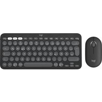 Logitech Pebble 2 Combo Tastatur Maus enthalten RF Wireless + Bluetooth QWERTZ Deutsch Graphit (920-012203)