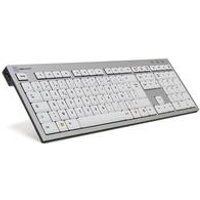 Logickeyboard SKB-AJPU-FR USB AZERTY Französisch Aluminium – Weiß Tastatur (SKB-AJPU-FR)