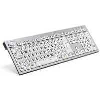 Logickeyboard XLPrint – USB – Büro – QWERTY – UK Englisch – Verkabelt – PC / Server (LKB-LPRNTBW-AJPU-UK)