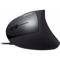 Perixx PERIMICE-513 L – Maus – ergonomisch – Für Linkshänder – optisch – 6 Tasten – kabelgebunden – USB – Schwarz