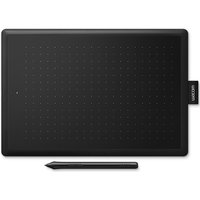 Wacom One by Wacom – Digitalisierer – rechts- und linkshändig – 21.6 x 13.5 cm – elektromagnetisch – kabelgebunden – USB – Schwarz, Rot