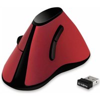 LOGILINK Ergonomic-Maus ID0159, Funk, vertical, rot