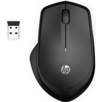 HP Silent 280M – Maus – kabellos – kabelloser Empfänger (USB) – Jet Black – für OMEN by HP 15, HP 14, ENVY 13, 15, ENVY x360, Pavilion x360