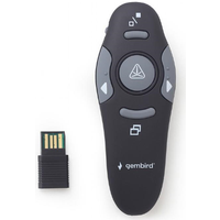 Gembird *Wireless presenter with laser pointer Laserpointer 660 nm 10 m Schwarz (WP-L-01)