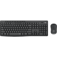 Logitech MK295 Silent – Tastatur-und-Maus-Set – kabellos – 2,4 GHz – QWERTY – Englisch – Graphite (920-009799)