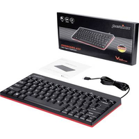 Perixx 11670 Tastatur USB QWERTY Deutsch – US Englisch Schwarz (PERIBOARD-422 DE)