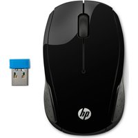 HP Wireless-Maus 200 – Beidhändig – Optisch – RF Wireless – 1000 DPI – Schwarz (X6W31AA)