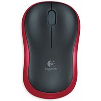 LOGITECH Funkmaus M185, optisch, 1000 dpi, rot