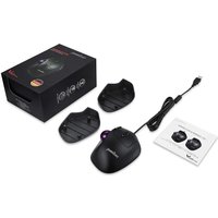 Perixx PERIMICE-520, kabelgebundene ergonomische Trackball Maus, anpassbarer Winkel, 2 DPI Level, schwarz (PERIMICE-520)