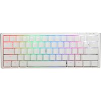 Ducky One 3 Classic Pure White Mini Gaming Tastatur, RGB LED – MX-Silent-Red (DKON2161ST-SDEPDPWWWSC1)