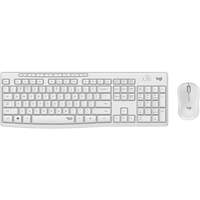 Logitech MK295 Silent – Tastatur-und-Maus-Set – kabellos – 2.4 GHz – Italienisch – Off White