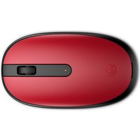 HP 240 – Maus – rechts- und linkshändig – optisch – 3 Tasten – kabellos – Bluetooth 5.1 – kabelloser Empfänger (USB) – Sunset Red