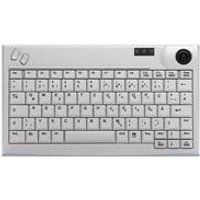 Active Key AK-440-TU – Tastatur – mit Trackball – USB – QWERTY – USA – Hellgrau (AK-440-TU-W/US)