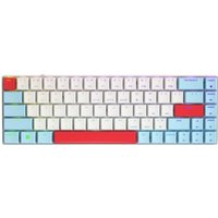 CHERRY MX MX-LP 2.1 – Tastatur – kompakt – Hintergrundbeleuchtung – kabellos – USB, 2.4 GHz, Bluetooth 5.2 – QWERTY – USA – Tastenschalter: CHERRY MX Low Profile RGB Speed – weiß