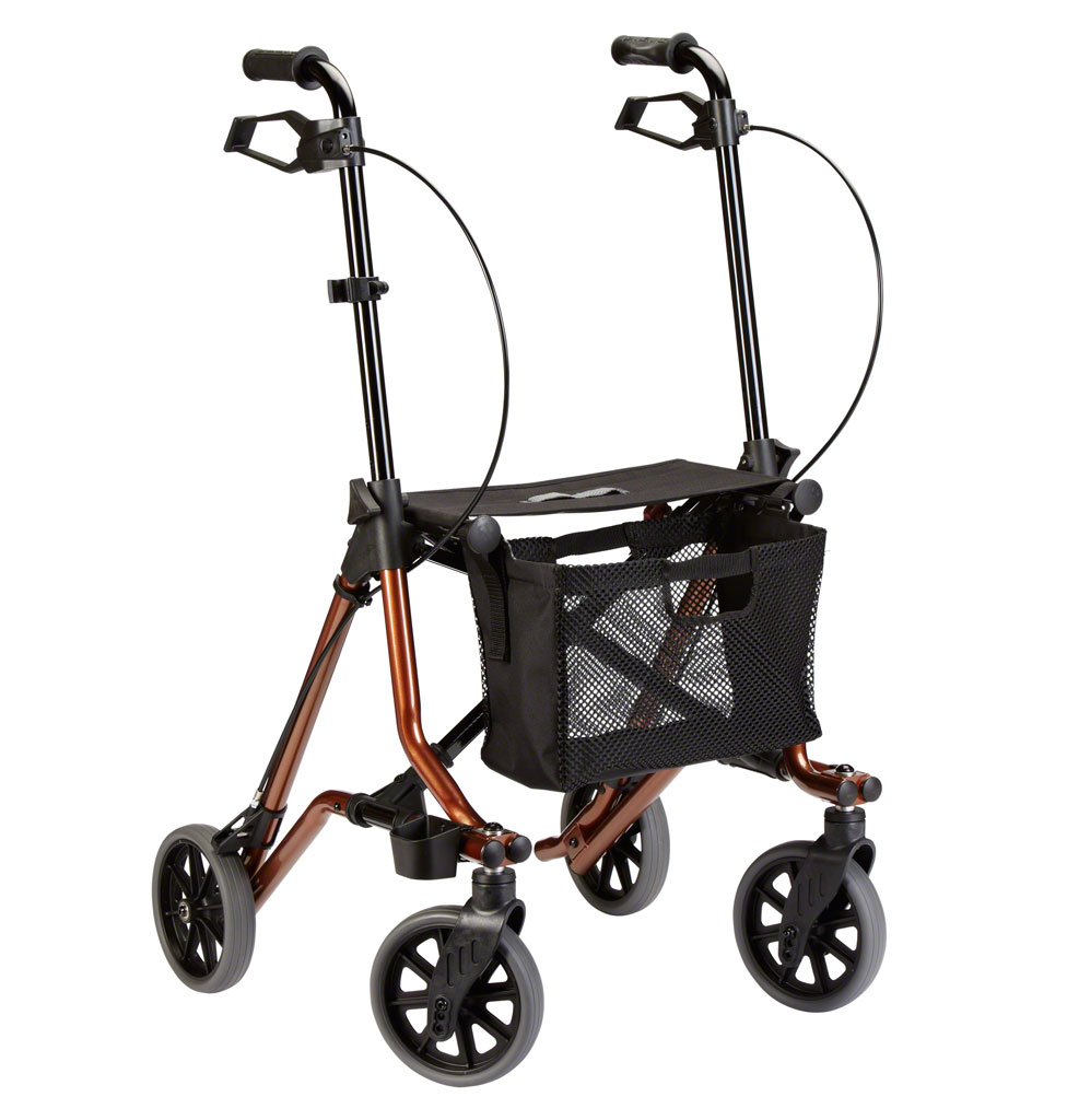 Rollator Taima M mit extra langen Schiebegriffe, Leichtgewichtsrollator besonders geeignet für einen langen Körpertyp, Schiebegriffe 99-114cm