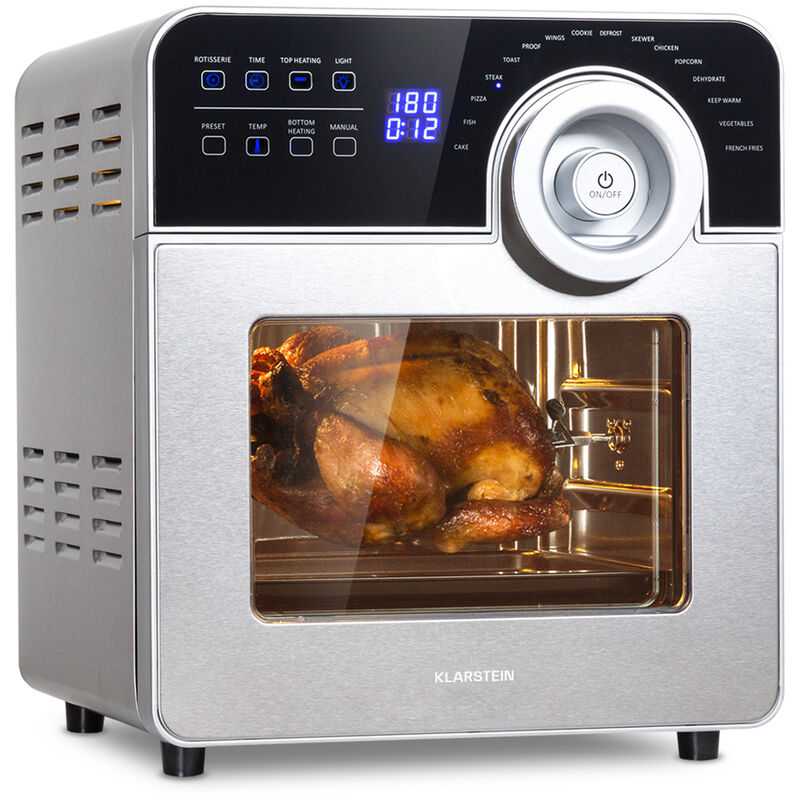 AeroVital Cube Chef Heißluftfritteuse - 1700 w Heissluftfriteuse, Airfryer mit Touchscreen, 16 Programme, 50 - 220 °c, 14 l, ca. 10 h Zeitvorwahl,