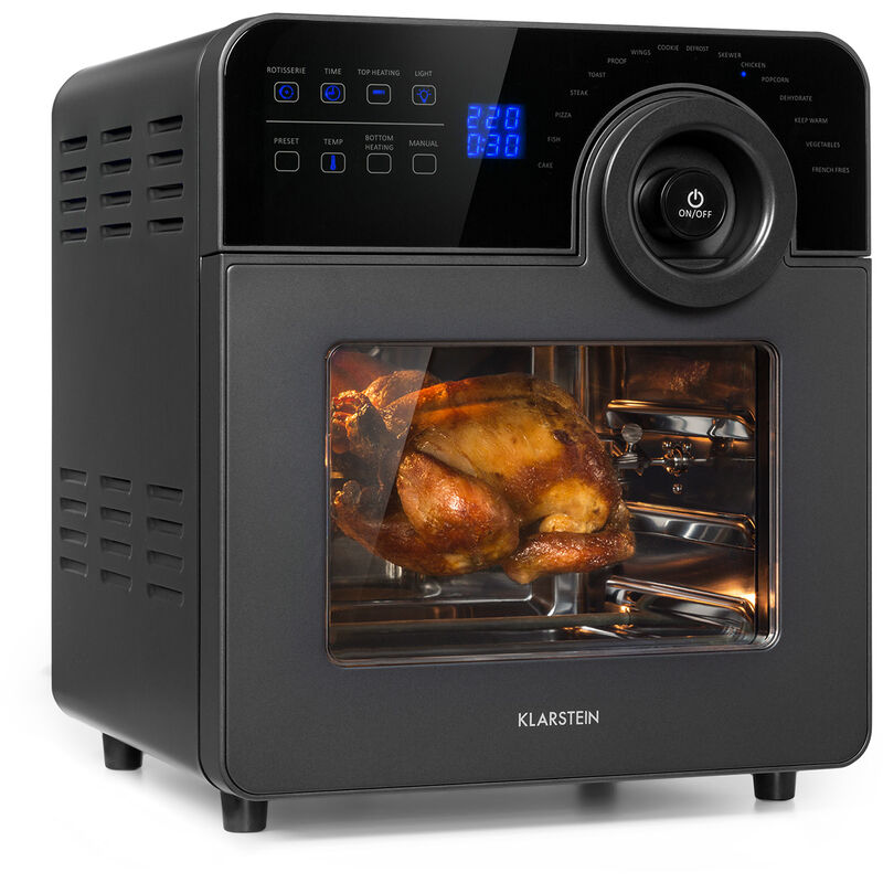 AeroVital Cube Chef Heißluftfritteuse - 1700 w Heissluftfriteuse, Airfryer mit Touchscreen, 16 Programme, 50 - 220 °c, 14 l, ca. 10h Zeitvorwahl,