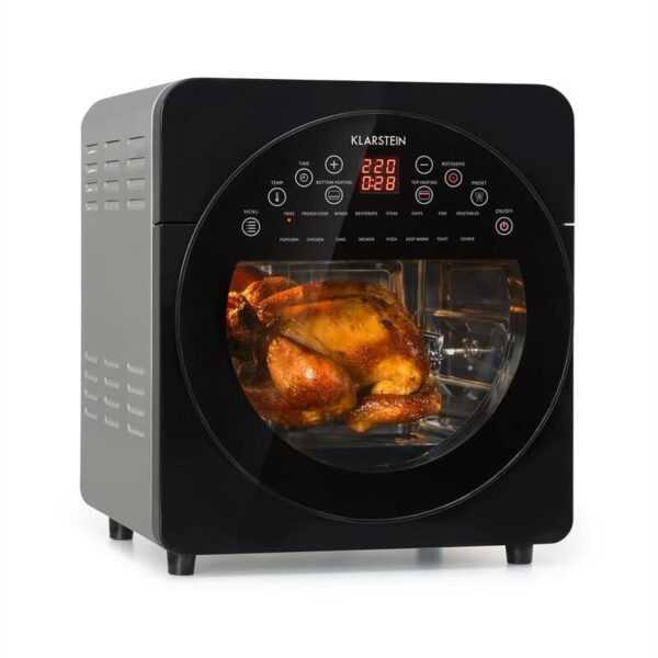 AeroVital easy touch Heißluftfritteuse - 1700 w Heissluftfriteuse, Airfryer mit XXL-Volumen: 14 Liter, 16 Programme, Cool touch housing Gehäuse, 60