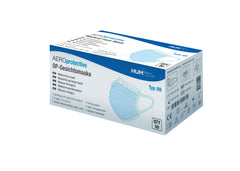 AEROprotective OP-Gesichtsmaske mit Gummibändchen Typ IIR - Packung mit 50 Stück Lieferumfang: AEROprotective OP-Gesichtsmaske mit Gummibändchen Typ IIR - Packung mit 50 Stück OP-Gesichtsmaske (medizinischer Mund-Nasen-Schutz) zum Einmalgebrauch