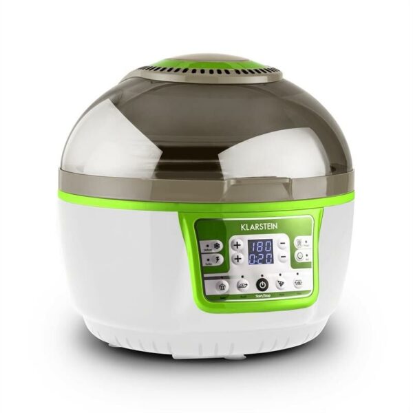 VitAir Turbo Heißluftfritteuse - 1400 Watt Heissluftfriteuse, Airfryer mit 9 Liter Garraum, 50 bis 230°C, Timer, Halogen-Infrarot-Heizelement,