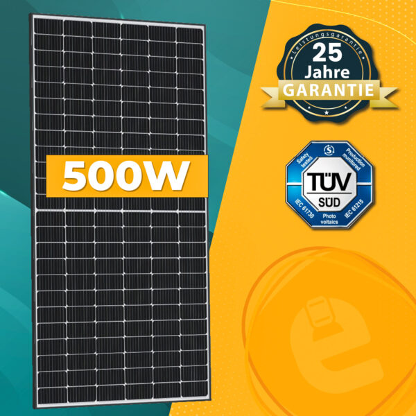 EPP 500 Watt M10 HIEFF Twin Mono Schwarz / Silber Solarmodul SOLARMODULE > Ohne Selbstabholung