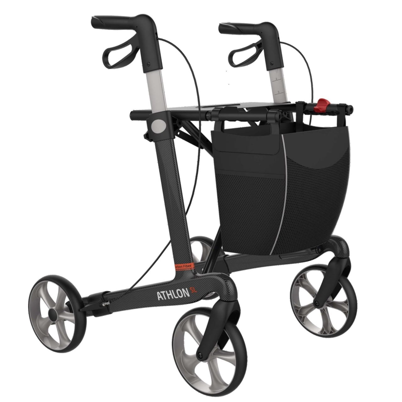 Rollator Rehasense Athlon SL Rehasense Athlon SL - Super-Leichtgewicht Der Leichtgewichtrollator Carbon Athlon SL  wurde ergonomisch produziert und sticht durch seine Carbon-Technologie