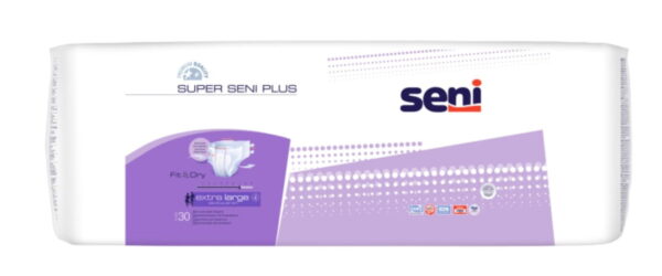 Super Seni Plus Inkontinenzhosen Extra Large 30 Stück Super Seni Plus Extra Large - Für Damen und Herren Die Super Seni Plus Inkontinenzhosen Extra Large 30 Stück sind eine zuverlässige Lösung bei Inkontinenz. Bestens geeignet für mobile