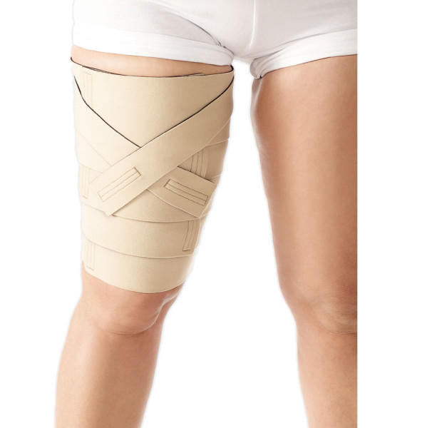 L&R ReadyWrap Thigh (Oberschenkel) Medizinisches Adaptives Kompressionssystem XXL   schwarz   regulär