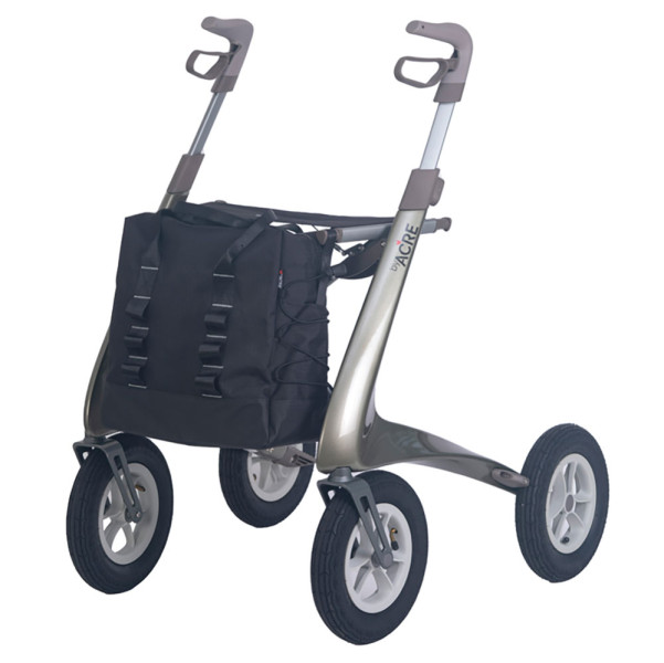 Rollator Carbon Overland by Acre Offroad-Rollator 61 cm   metallic-braun Der Carbon Overland Offroad-Rollator ist mit seinem Gewicht von 6