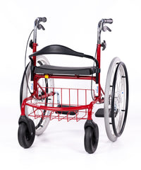 Innovativer Wheellator von Tukimet Oy: Der Vielseitige 2in1 Rollstuhl und Rollator - rot Freiheit und Flexibilität im Alltag mit dem Wheellator Der Wheellator