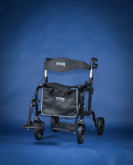 Titan Leichtgewicht Rollator Titan City mit Beinstützen (faltbar) bis 136kg