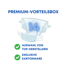 Hochwertige Atmungsaktive Windeln für Erwachsene 14 Stück pro Karton – Mischkiste führender Marken