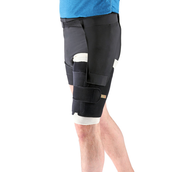 Sigvaris Compreflex Standard Thigh Tall Schenkel Ödemtherapie S   schwarz   rechts