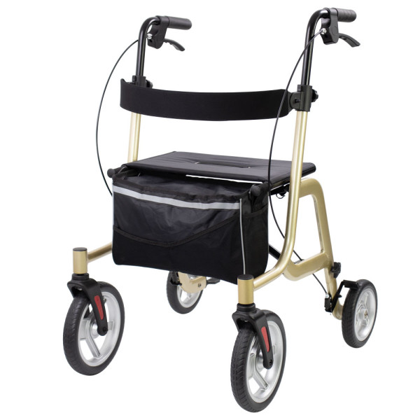 Antar Aluminium Leichtgewicht Rollator gold Der Antar Aluminium Leichtgewicht Rollator hat ein Gewicht von nur 7