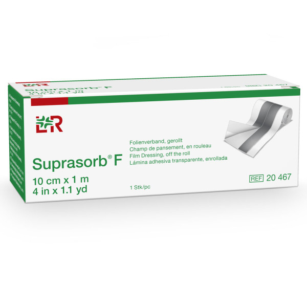 L&R Suprasorb F Folien-Wundverband Rolle 10 cm x 1 m